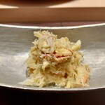 鮨 鈴木 - 毛蟹の味噌和え(北海道)