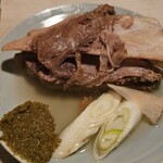 酒ト壽 - かまの塩煮　柚子胡椒で