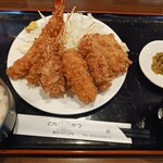 とんかつビストロ 肉のマルコウ - ミックスフライ定食 1520円税込