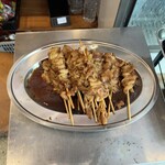 たこ焼・駄菓子 ぷるぷる - 鶏皮の焼き鳥