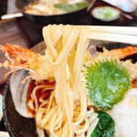 寿司辰 - うどんは細打ちですが、コシがありました