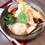 寿司辰 - 海老おろしうどんのアップです