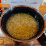 彩花 - つけうどん（大盛り）、肉、いか天、きんぴら