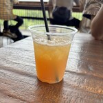 ミネ 秋吉台ジオパークセンター カルスター - 梨×ソーダの相性よし！