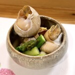 穴子料理と地酒 浅草 川井 - 白バイ貝の旨煮