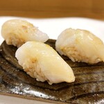 穴子料理と地酒 浅草 川井 - 白イカの握り