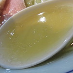 貪瞋癡 - 白醤油ラーメン（追い煮干しver.）（スープ）