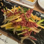 焼肉OGAWA - ユッケ混ぜ混ぜ