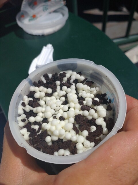 A16122 極美品 美品 アイスクリーム　ドッグプリントヒッコリーデニム M A16122 極美品 美品 アイスクリーム ドッグプリントヒッコリーデニム M