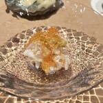 鮨 近藤 - 北海道毛蟹　蟹味噌と土佐酢