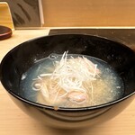 鮨 木場谷 - 蛤のお吸い物