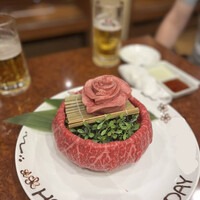 焼肉 スタミナ苑 - 肉ケーキ