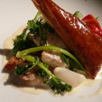 レシピ - ももコース(ひらめ うにのシャンパンソース)