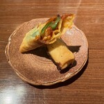 横浜みかん - えびとピーマンのアラビアータ風はるまき