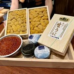 横浜みかん - これから提供するウニといくら様ですよー