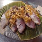 居酒屋どんでん返し - 炙りブリの和風カルパッチョ