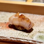 匠 進吾 - 煮帆立との事ですが、旨味がギュギュッと詰まって、生とはまた違う表情の美味しさを見せてくれます♪