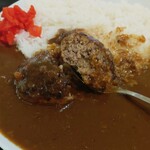 洋食レトロ軒 - ハンバーグをカット (2025.08.07)