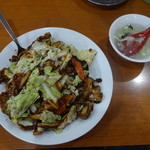 金龍閣 - 回鍋飯、スープ