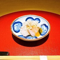 弐ノ蔵 - マナガツオの藁焼き、ポン酢＆山わさび 