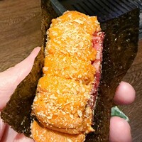 USHIMITSU NISHIAZABU - 厳選和牛の雲丹ユッケドッグ