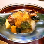 313026155 - 夏野菜と水蛸、ウニのジュレがけ〈鯛茶漬け上質ランチコース〉