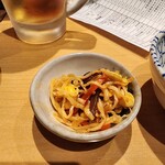 くわ焼きにしや - お通し（豆もやし）