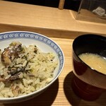 雪花菜 - 鯖と高菜の炊き込み