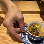 雪花菜 - 茶碗蒸し