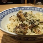 雪花菜 - 鯖と高菜の炊き込み