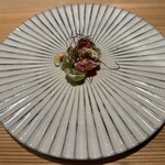 雪花菜 - シャインマスカットとトマトの
      胡麻　マスカルポーネ　クリームチーズ和え