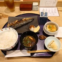 鰻・天ぷら割烹 萬木 - 炭焼塩さば定食✨