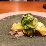 草片 - Antipasto　鮎テリーヌ　胡瓜