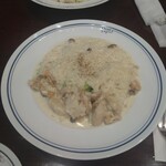 パパスカフェ - 帆立とブロッコリーのリゾット