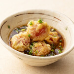 蕎麦六本 - ミニトマトの揚げ浸し