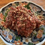 がんばれニッポン馬肉道場 馬喰ろう - 馬肉のなめろう