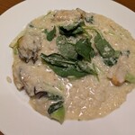 クラッカ イタリアン - 広島県産牡蠣と青菜のリゾット