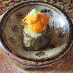 僧伽小野 一秀庵 - 先付けの「雲丹軍艦」