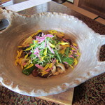 僧伽小野 一秀庵 - 留肴の「秋茄子と黄金穴子のオランダ煮」