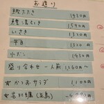 しおて - この日の刺身