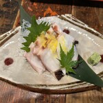 酒菜 天味 - タコ刺し　関東で食べるタコと違って柔らかい