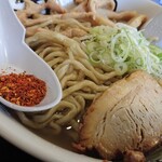 自家製太麺 渡辺 - 中華そば200ｇ・からし(レンゲに別添)