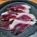 千ふく - おまかせあて(自家製猪生ハム)