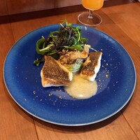 MATSU - ひらめ　白菜など　柚子のバーニャカウダソース美味しかった❤️