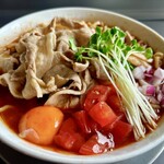 麺屋　たか - 生たまごにメンマ、かいわれなど！