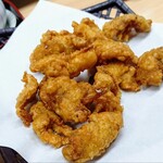 味処しゅん - とり皮唐のパリパリ揚げ