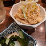 海の家 あそなる～ - 先鋒且つ終酒までの間違いないお供！蒸し鶏メンマ♪