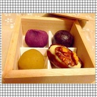 HIGASHIYA GINZA - ひと口菓子☆
                    黒紫★
                    棗バター★
                    路考茶★
                    紫根★
                    