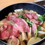 すきやきの松伊 - 料理写真:松坂の菊コース( 生太巻き) 4,950円(税込)