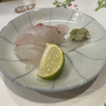 うを徳 - 明石の鯛の刺身